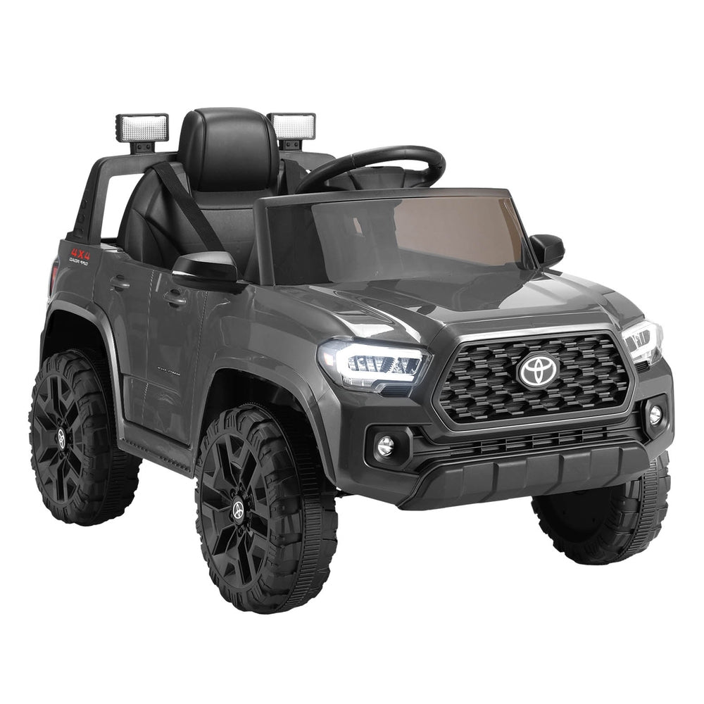 Kids Electric Ride On Car Toyota Tacoma Off Road Jeep Toy Cars Remote 12V Grey