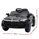 Rigo Kids Electric Ride On Car Toys Cars Horn Music Remote Control 12V Black