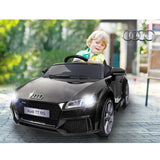 Kids Electric Ride On Car Audi Licensed TTRS Toy Cars Remote 12V Battery Black