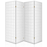 Artiss 4 Panel Room Divider Screen 174x179cm White