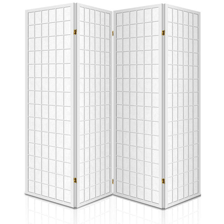 Artiss 4 Panel Room Divider Screen 174x179cm White