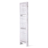 Artiss 4 Panel Room Divider Screen 163x170cm Shelf White