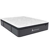 Audreamy Rome Mattress 34cm Euro Top 100% Natural Latex Memory Foam 9-Zone Spring Medium Firm (Double)