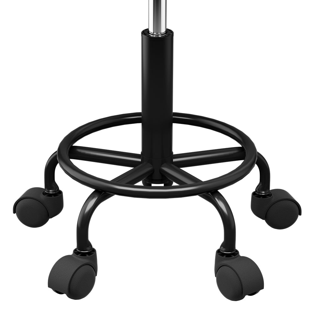 Artiss Salon Stool Square Swivel Chair Black