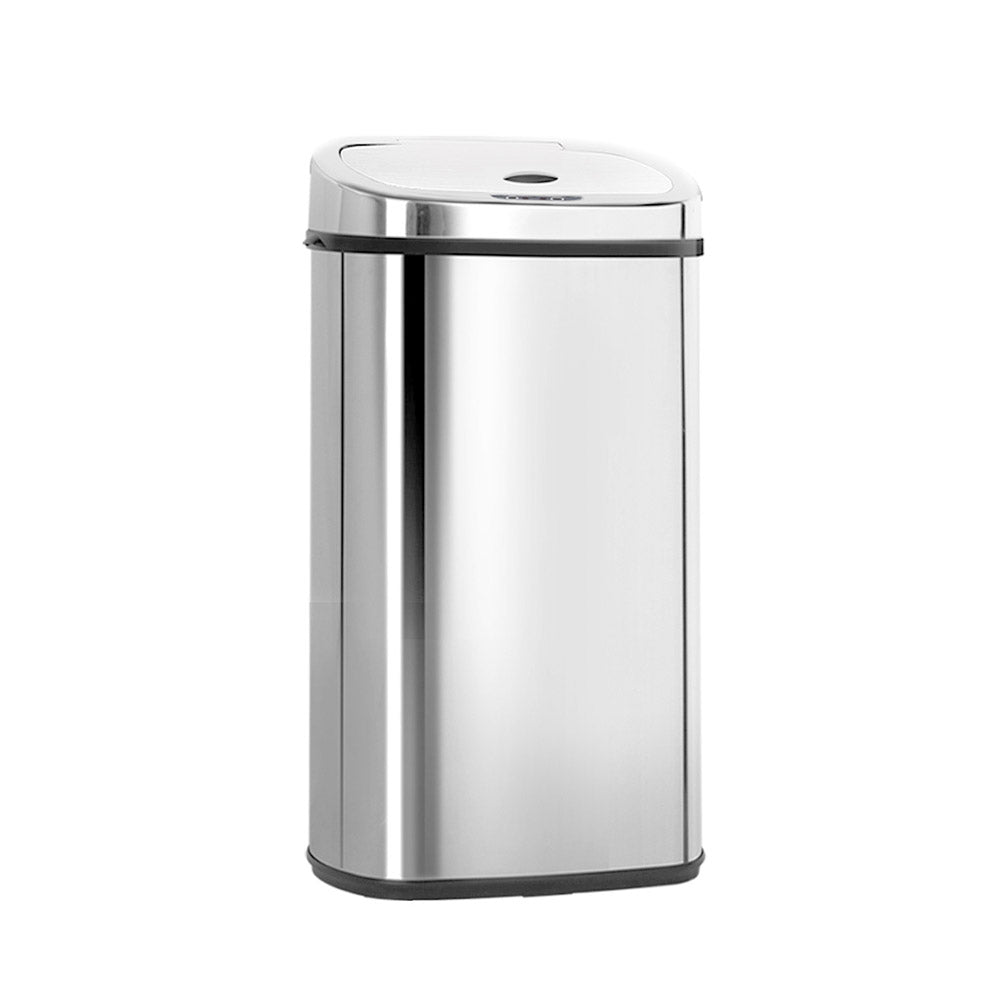 Devanti 50L Motion Sensor Bin Rubbish Automatic Silver