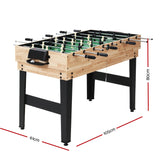 10-in-1 Games Table Soccer Foosball Pool Table Tennis Air Hockey Chess Cards