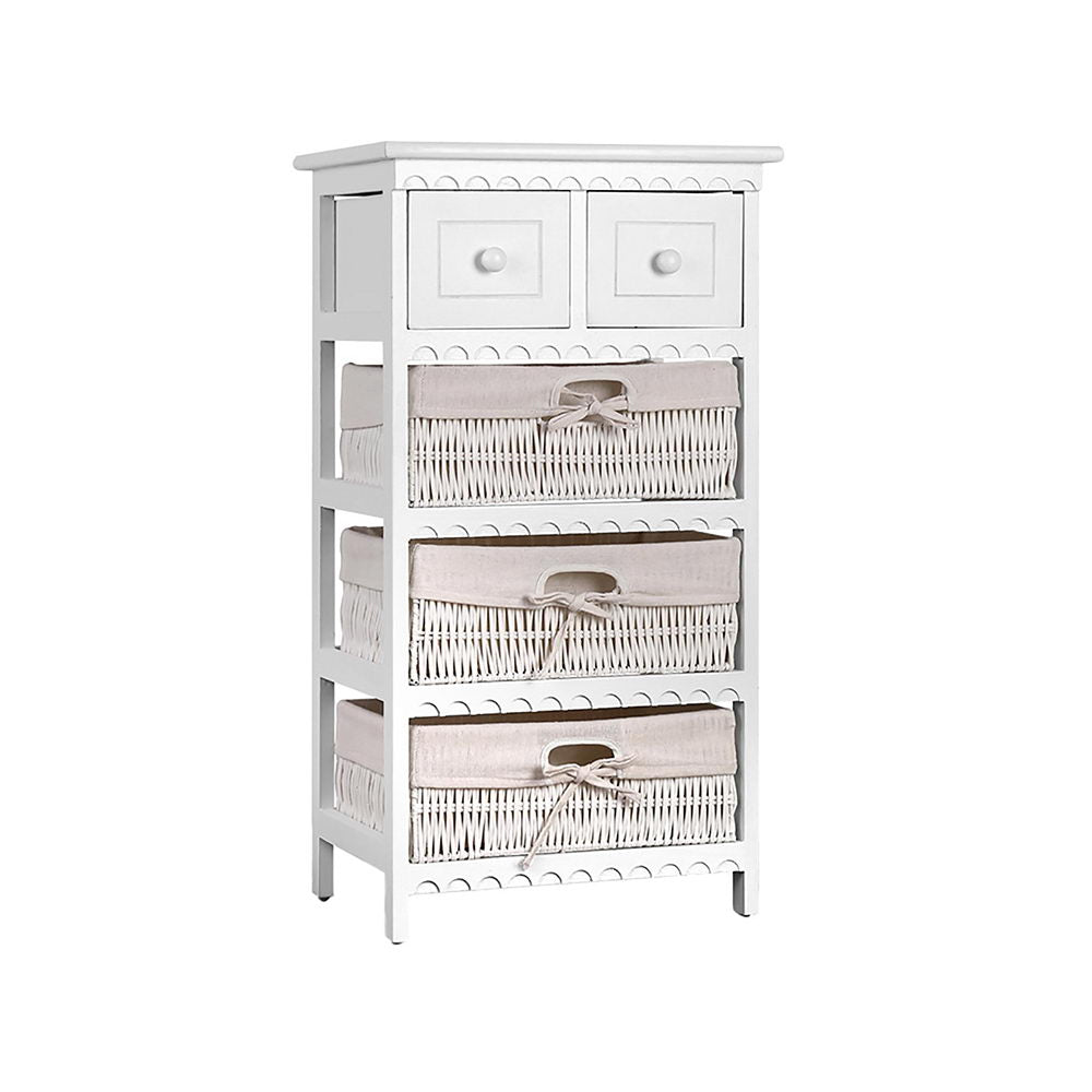 Artiss 2 Chest of Drawers with 3 Baskets - ELIOT