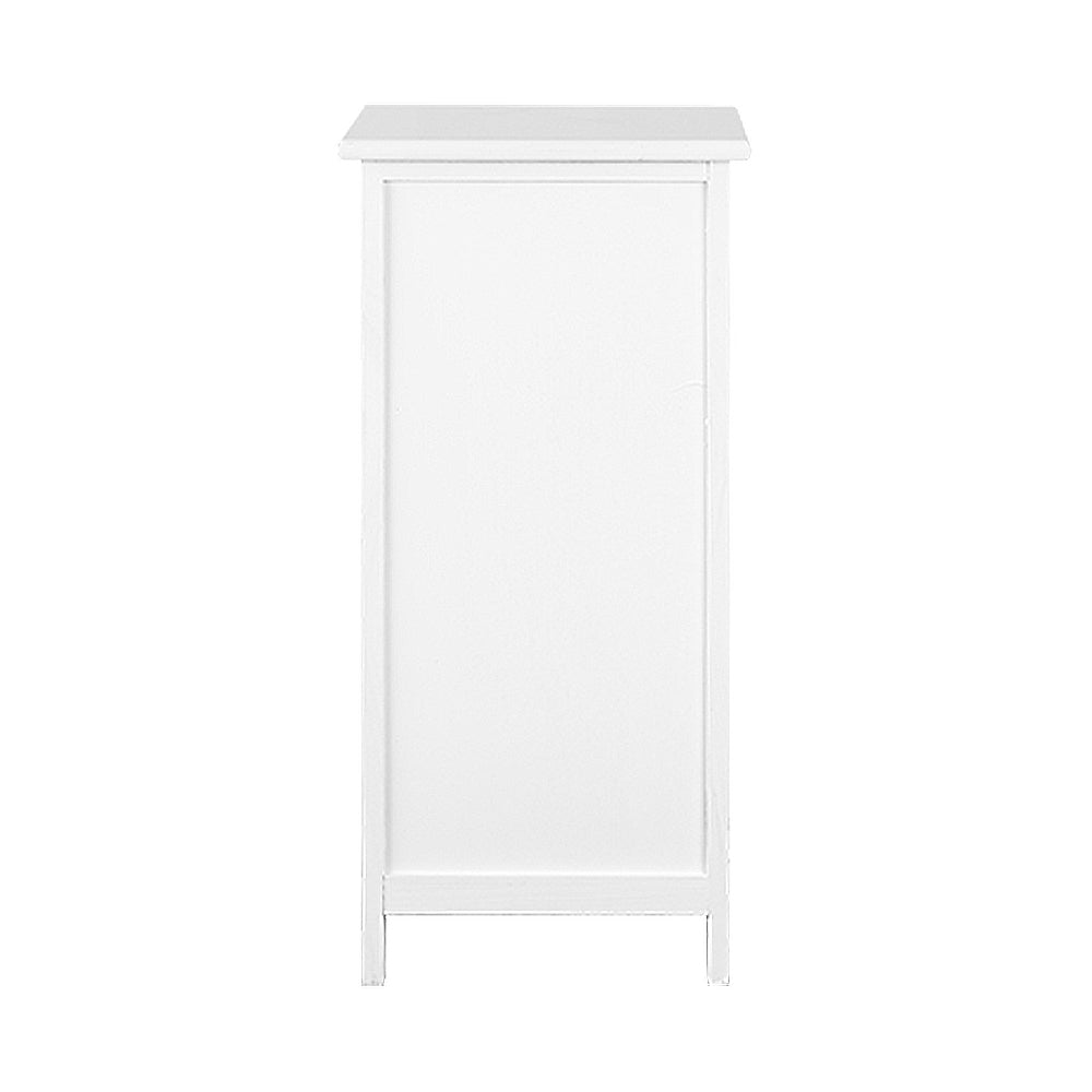 Artiss Bedside Table Bathroom Storage Cabinet 3 Drawers White