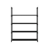 Artiss Shoe Rack Stackable Shelves 4 Tiers 55cm Shoes Storage Stand Black