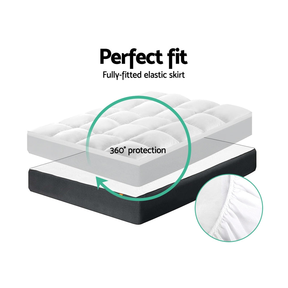 Giselle Bedding Mattress Topper Pillowtop Protector Pad King