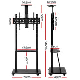 Artiss Mobile TV Stand for 32"-75" TVs