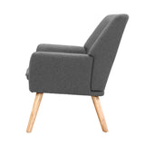 Artiss Fabric Dining Armchair - Grey