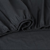 Elan Linen 100% Egyptian Cotton Vintage Washed 500TC Charcoal King Bed Sheets Set