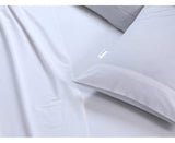 Elan Linen 100% Egyptian Cotton Vintage Washed 500TC White King Bed Sheets Set