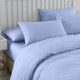 Royal Comfort 2000TC Quilt Cover Set Bamboo Cooling Hypoallergenic Breathable - Double - Light Blue