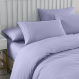 Royal Comfort 2000TC Quilt Cover Set Bamboo Cooling Hypoallergenic Breathable - Double - Lilac Grey