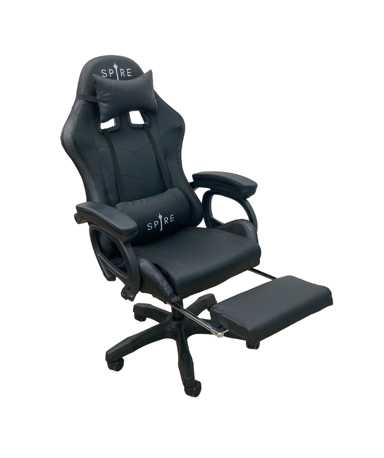 Spire ONYX LED, Bluetooth, Massage Gaming Chair Black