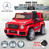 Kahuna Mercedes Benz AMG G63 Licensed Kids Ride On Electric Car Remote Control - Red