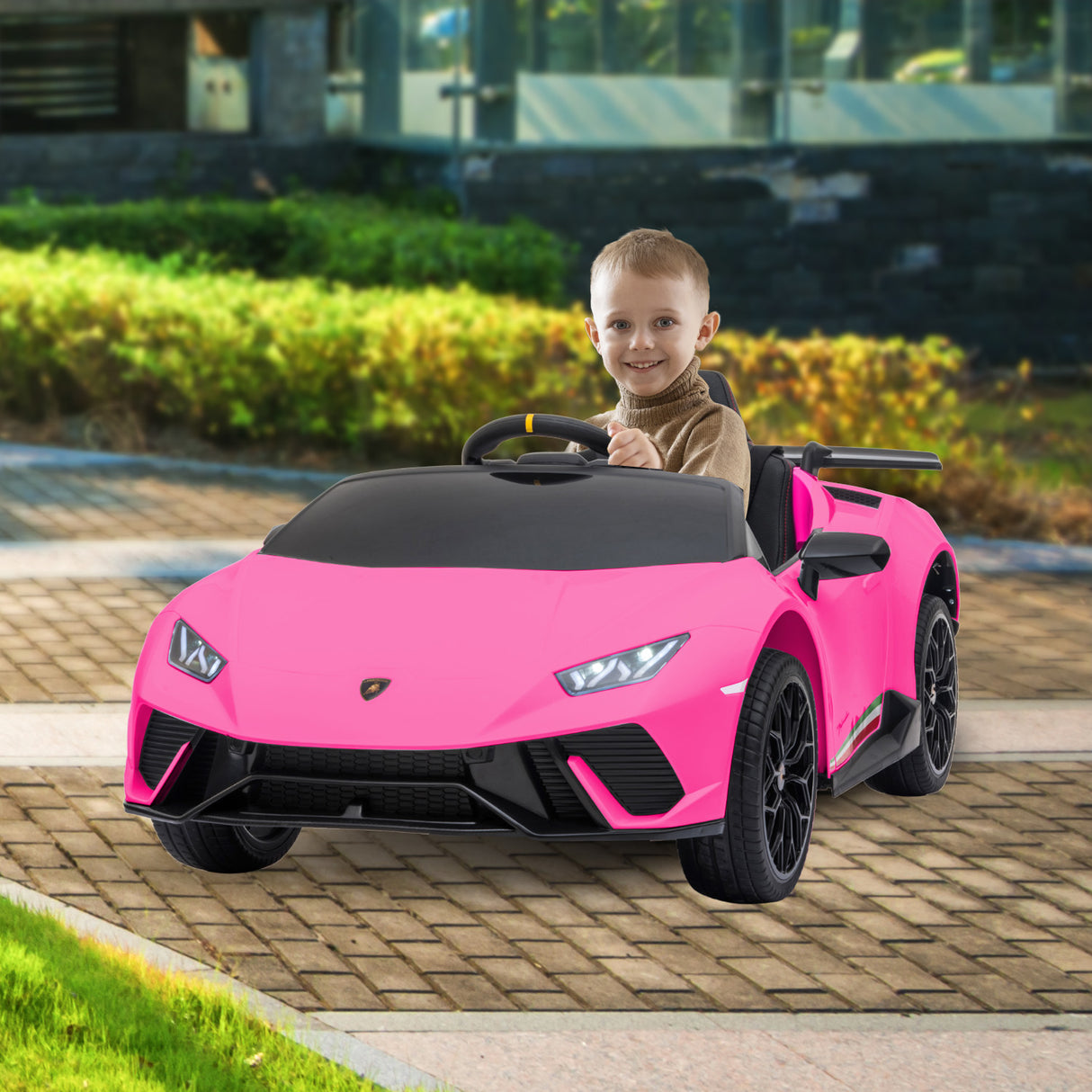 Kahuna Lamborghini Performante Kids Electric Ride On Car Remote Control by Kahuna - Pink