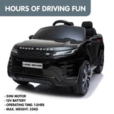 Kahuna Land Rover Licensed Kids Electric Ride On Car Remote Control - Black