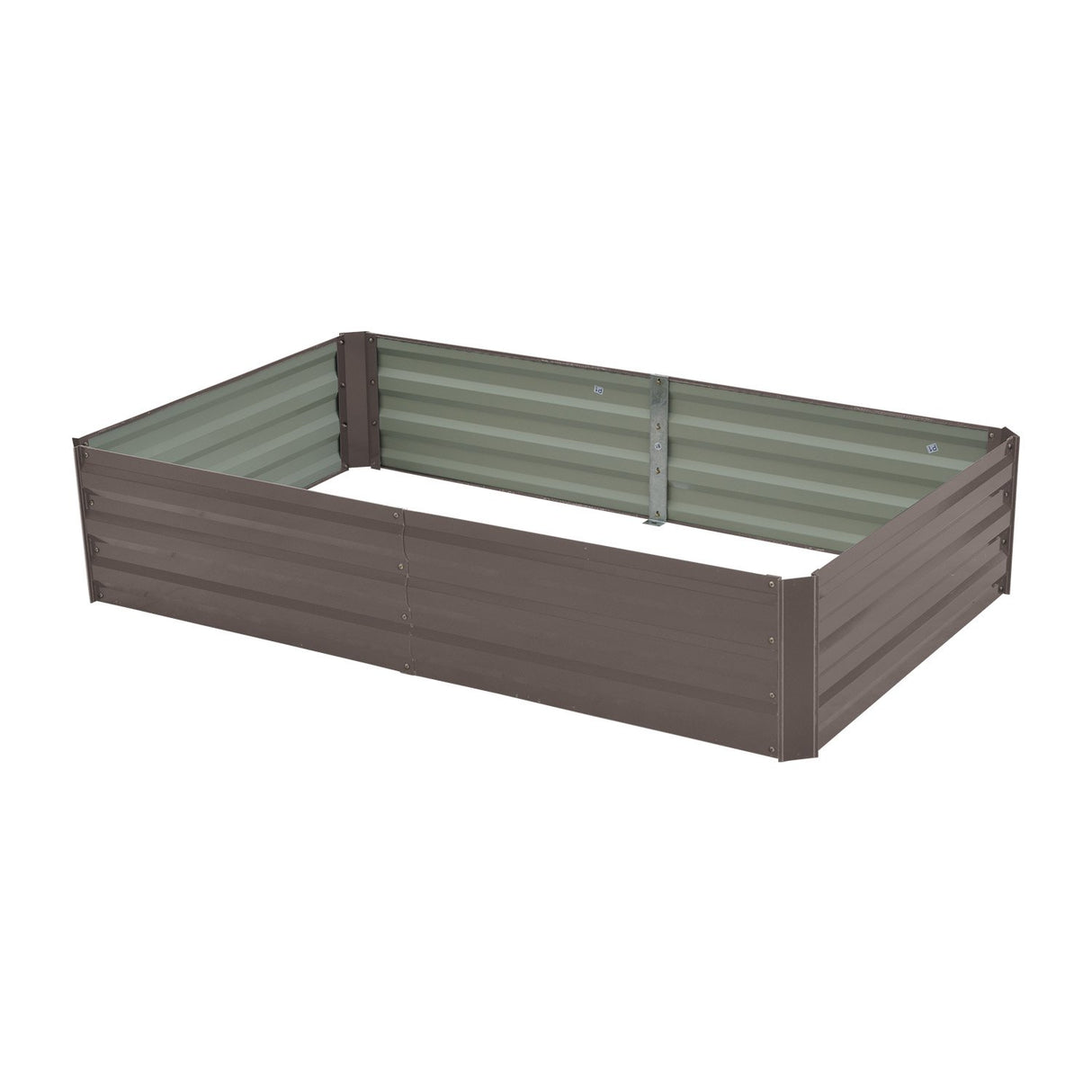 Wallaroo Garden Bed 150 x 90 x 30cm Galvanized Steel - Grey