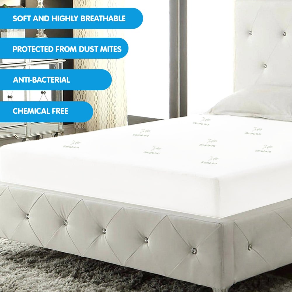 Laura Hill Bamboo Mattress Protector- Single