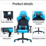 Gaming Chair Ergonomic Racing chair 165° Reclining Gaming Seat 3D Armrest Footrest Red Black