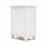 2X Bedside Table 3 Drawer Vintage Side Table Storage Cabinet Bedroom CLARA WHITE