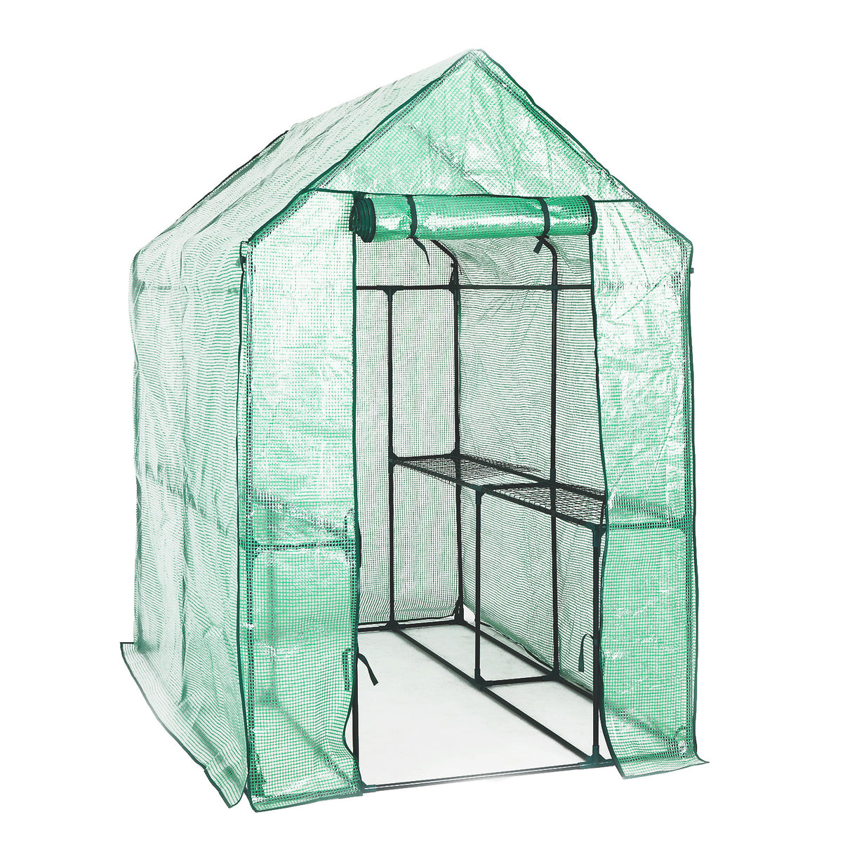 Garden Greenhouse Walk-In Shed 1.9x1.2x1.9M PE Apex