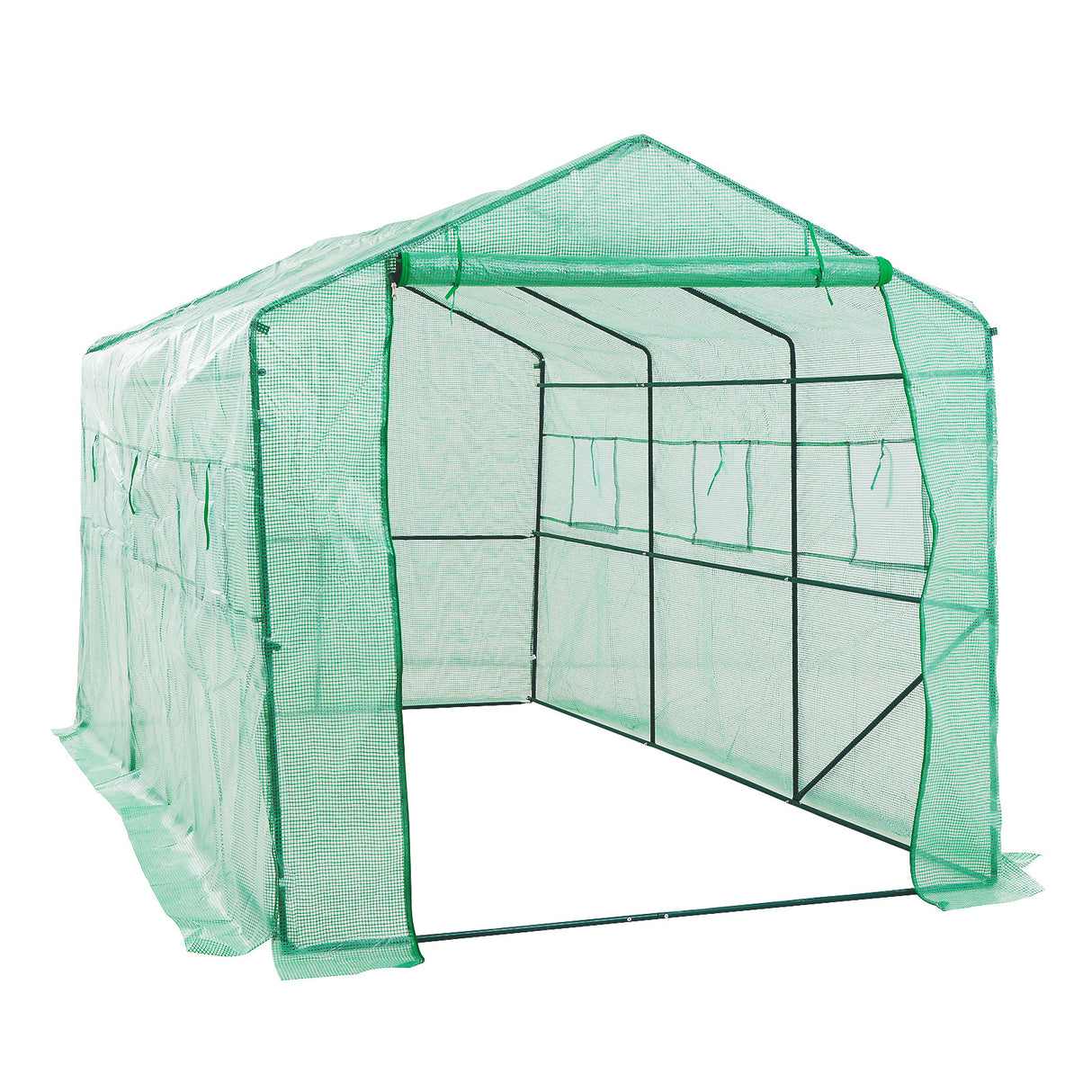 Garden Greenhouse Walk-In Shed 3.5x2x2M PE Apex