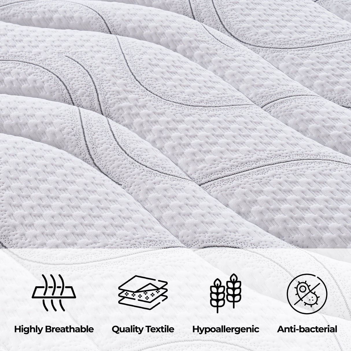 EasyDreamer Orthopaedic Euro Top Pocket Spring Single Mattress