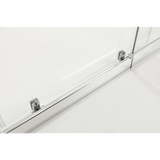 Adjustable 1200x1100mm Double Sliding Door Glass Shower Screen in Chrome