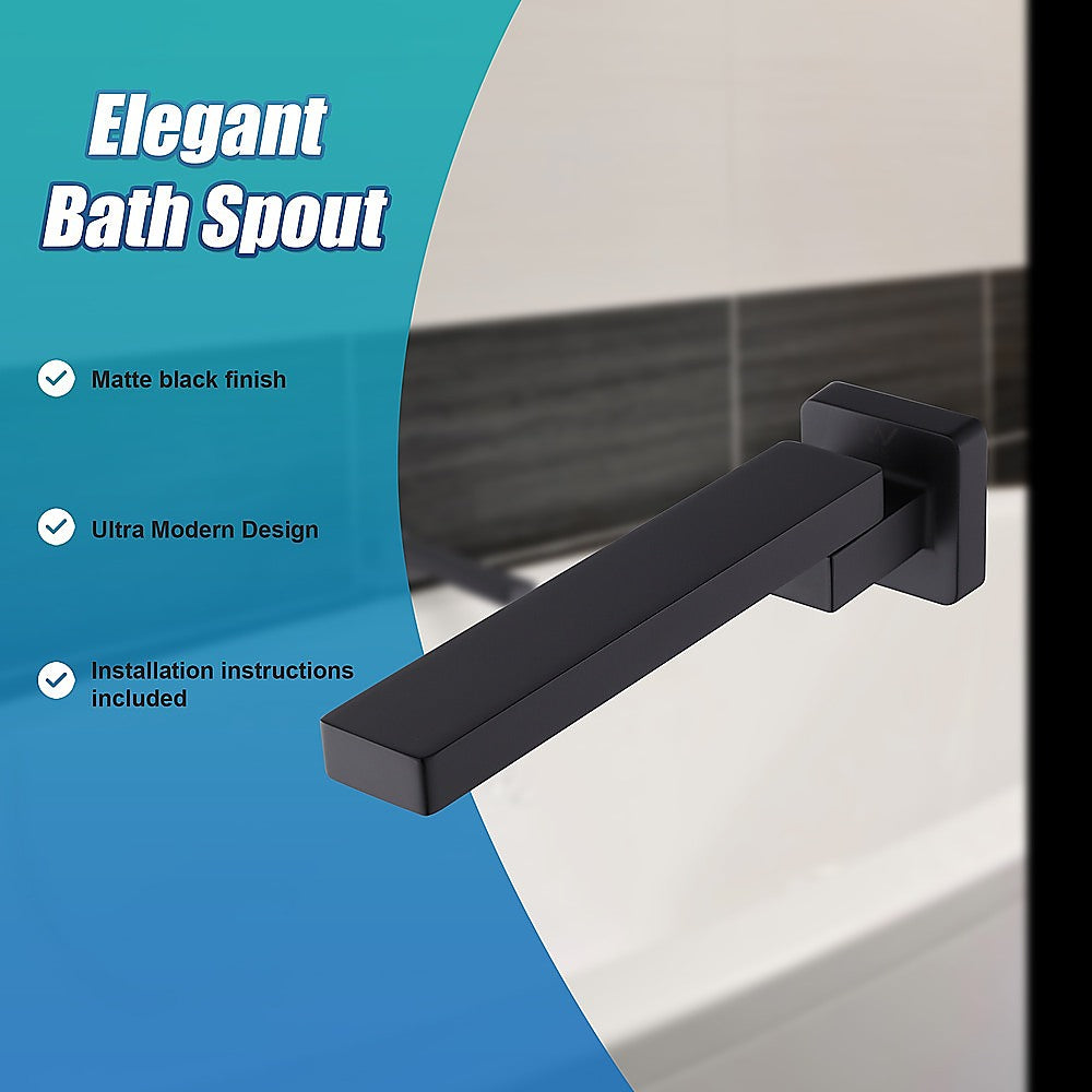 Bath In Wall Swivel Spout in Matte Black