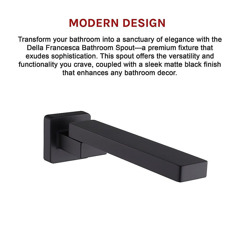 Bath In Wall Swivel Spout in Matte Black