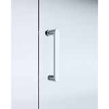 40mm Adjustable Contemporary Corner Sliding Chrome Shower Screen 116x80cm