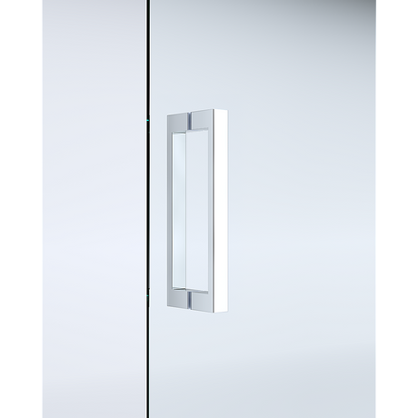 40mm Adjustable Contemporary Corner Sliding Chrome Shower Screen 116x80cm