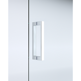 40mm Adjustable Contemporary Corner Sliding Chrome Shower Screen 90x92cm