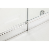 Adjustable 900x900mm Double Sliding Door Glass Shower Screen in Chrome