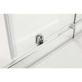 Adjustable 900x900mm Double Sliding Door Glass Shower Screen in Chrome