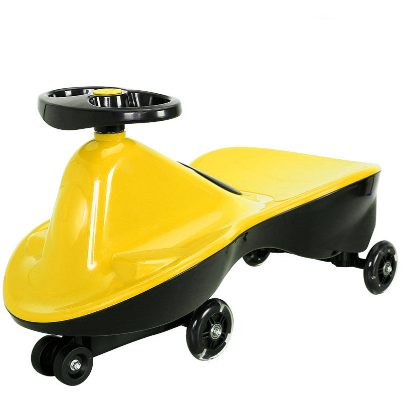 Yellow-Glide Walker Swing Car Twist Car Rind On Toy  Italian Designer For Children Outdoor