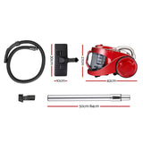 Devanti 2200W Bagless Vacuum Cleaner Red