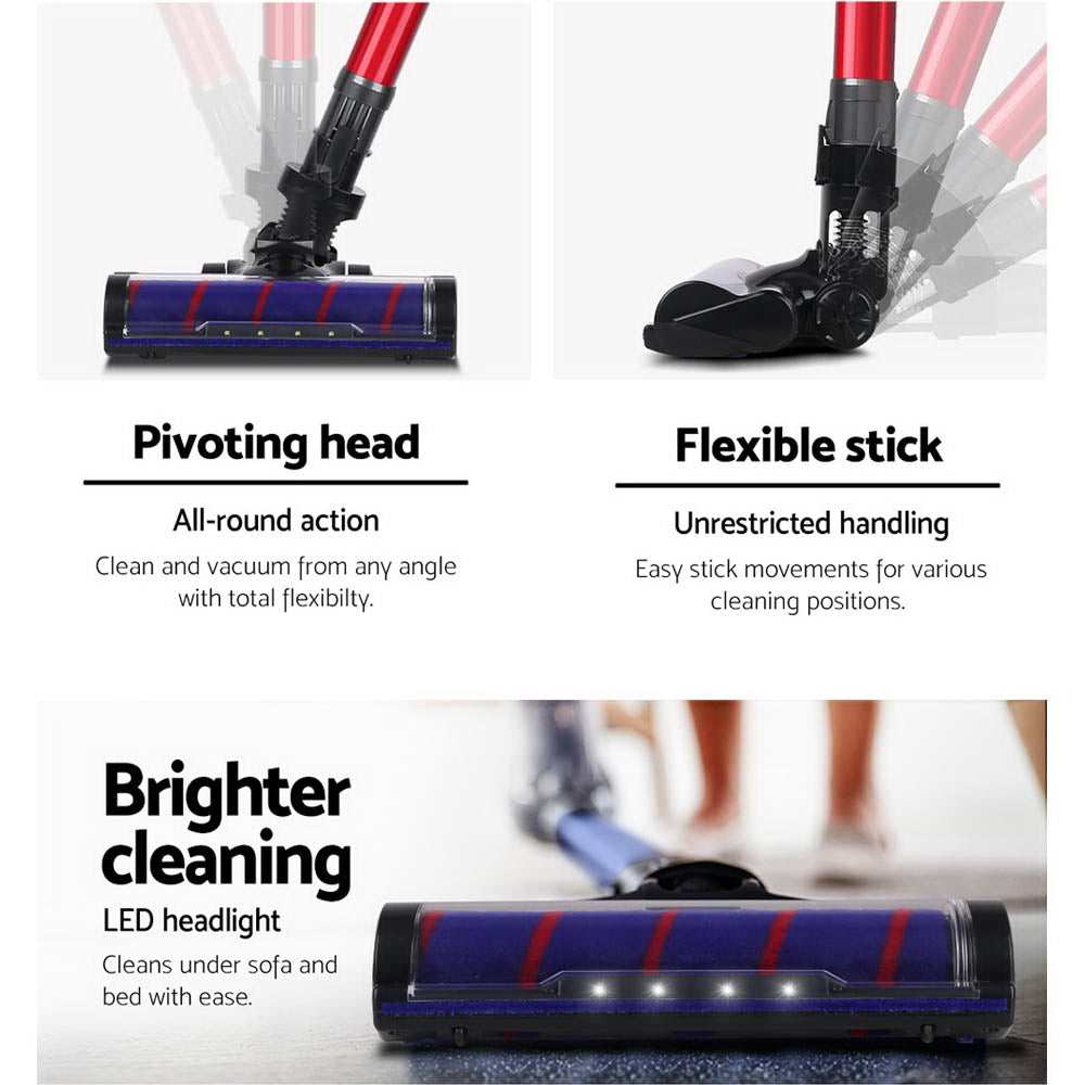 Devanti Handheld Vacuum Cleaner Motorised Roller Brush Head