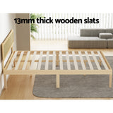 Artiss Bed Frame Double Size Wooden Base Mattress Platform Timber Pine YUMI