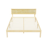 Artiss Bed Frame Queen Size Wooden Base Mattress Platform Timber Pine YUMI