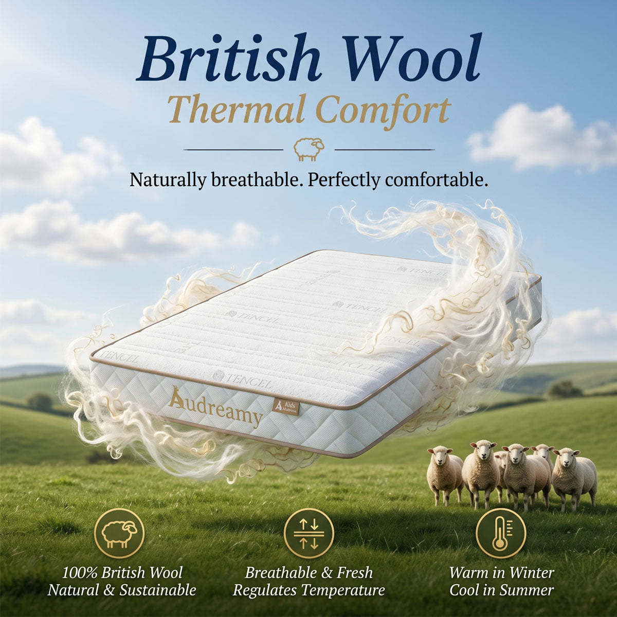 Audreamy Kaveno Kids Mattress Latex-Pre-order Now – Dispatch by 30/06/2026